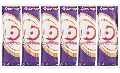 King Soba - Fideos orgánicos de arroz - 8.8 onzas, pack de 6