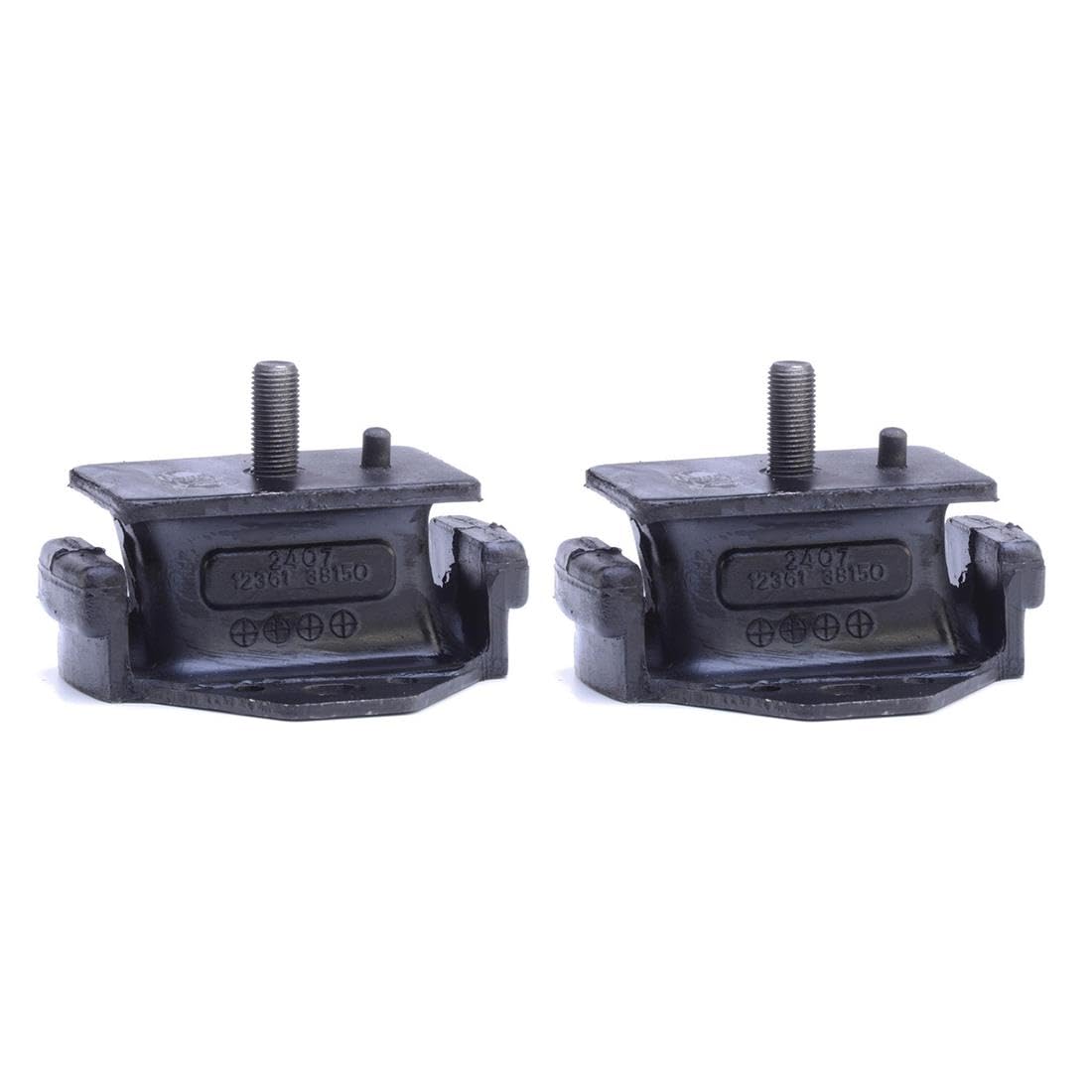 (2) Front Motor Mount Set Engine Mount Left and Right for Celica 1975-1980 for Corona 1970-1982 for Hi-Lux 1969-1974 for Pickup 1969-1980 for Van 1984-1985#Replace MT2407, A2407