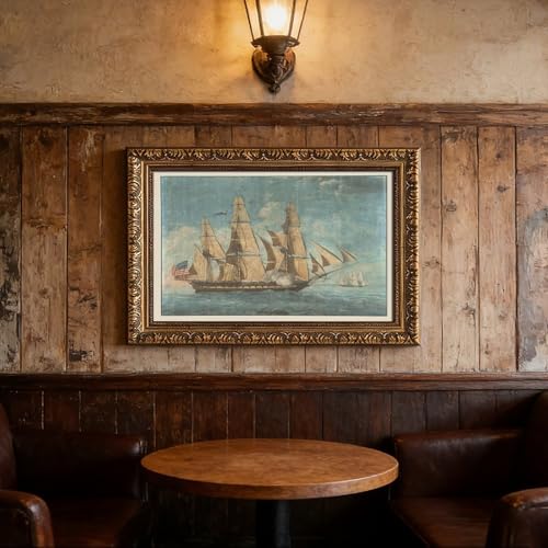 Impression U.S.S. Constitution 1803 : le cadeau idéal pour passionné d'histoire maritime
