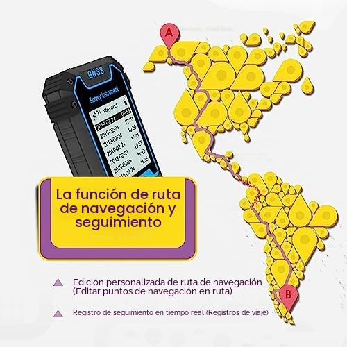 Dispositivo GPS de mano para navegación de alta precisión, medición de coordenadas y edición de rutas, recargable para seguimiento en tiempo real en áreas forestales, agrícolas, montañas, mineras y