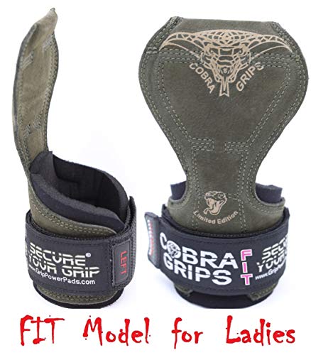 Image of Cobra Grips Weight Lifting Gloves with Adjustable Neoprene Padded Wrist Wraps - Heavy Duty Alternative to Power Lifting Hooks for Deadlifts