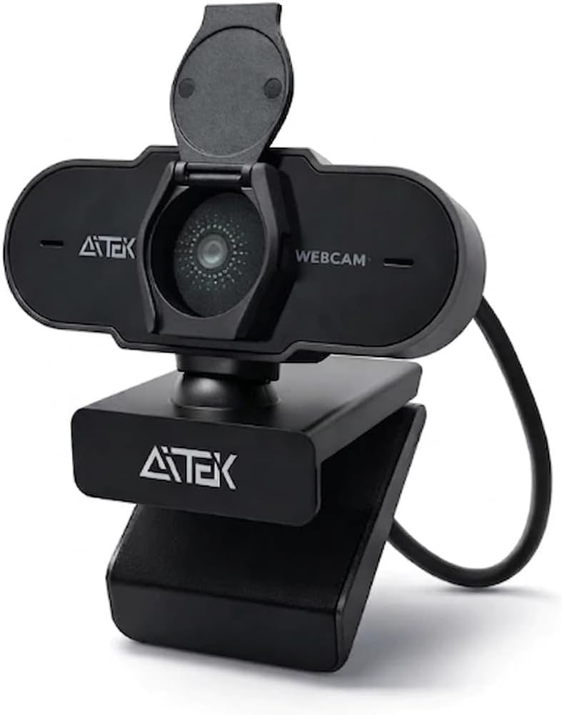 Webcam Full HD 1080p USB com Microfone Integrado Plug and Play para PC e Notebook Compatível com Windows e Mac para Escritório Home Office Aulas e Reuniões