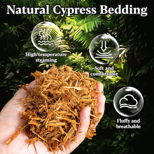 Maqihan LZH-TREE BARK-01 14.8 Oz Cypress Mulch Reptile Bedding - Forest Floor Substrate Snake Bedding Ball Python Tortoise Bedding Reptile Bark Bedding thumb #1