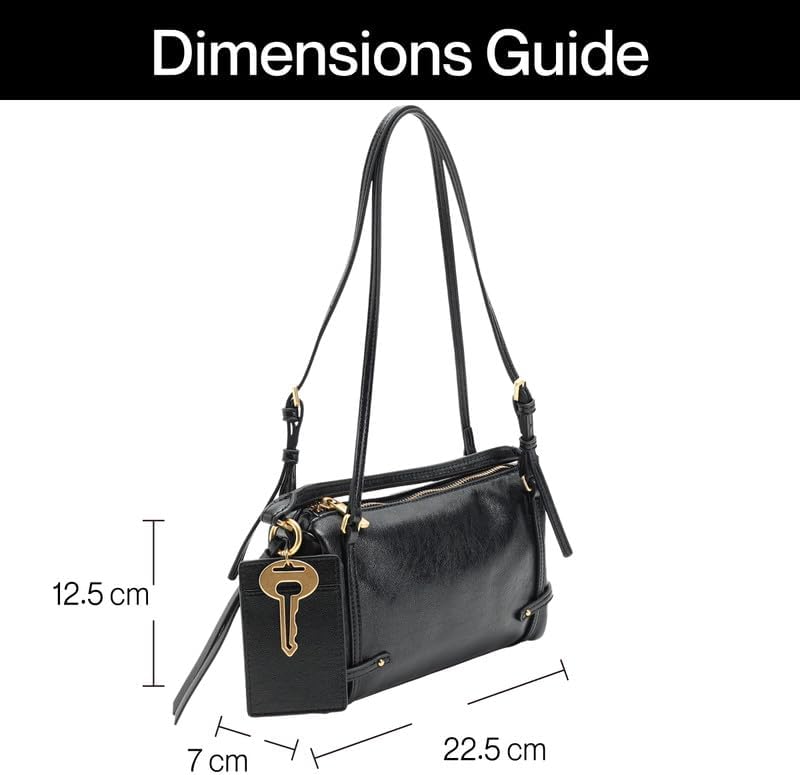 URBAN REVIVO Women's 2026 Spring Key Charm Top Handle Shoulder Bag - Image 8