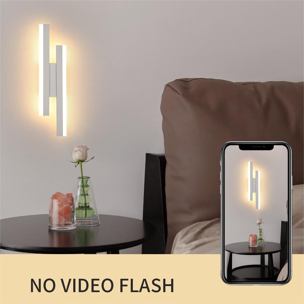 Riserva Modern LED Wall Lights, 16W Acrylic LED Indoor Wall Light, 3000K Warm White, Long LED Sconce Wall Light - Image 4
