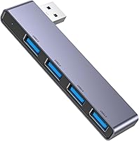 Vista 12 de Paquete de 2 Concentradores USB, Fidioto Concentrador USB de 4 Puertos (1 * Hub 3.0, 3 * Hub 2.0), Concentradores de Red para Laptop, iMac Pro, 4