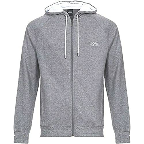 BOSS Cashmere Jacket Felpa, Grigio (Medium Grey