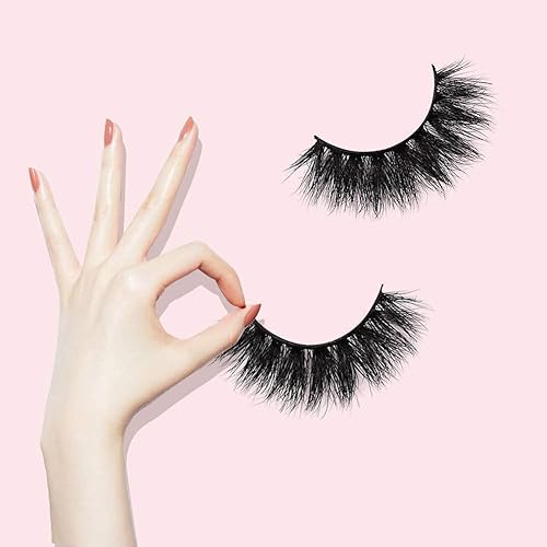 Miniatura 7 de Pestañas postizas 3D hechas a mano 100 % pelo de visón siberiano, paquete de 1 par