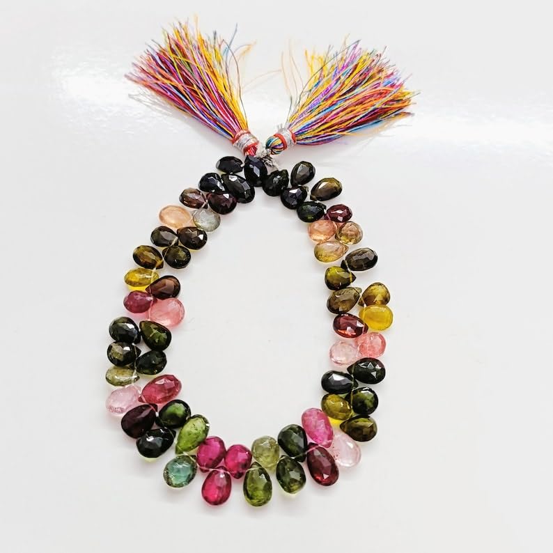 Perles en tourmaline naturelle de prestige pour la fabrication de bijoux fins