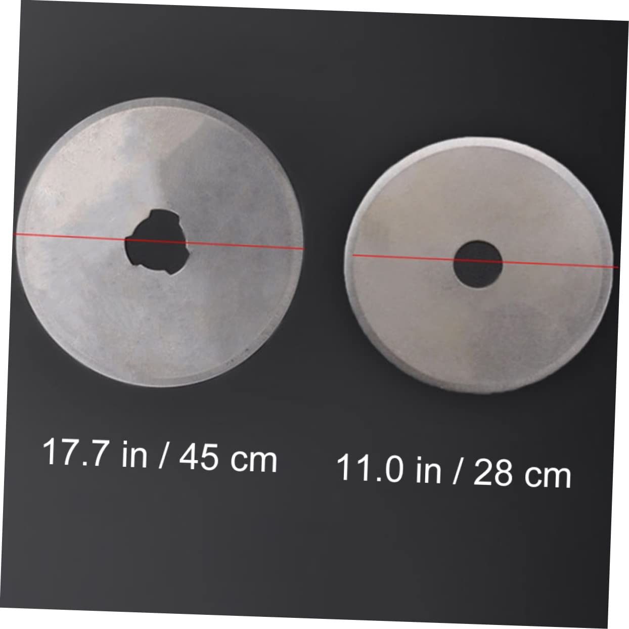 HOODANCOS 6pcs Round Cutter Blades Fabric Cutting Blades Rotary Cutter for Set Easy Circle Cutter Tool Suitable for Paper Fabric Leather