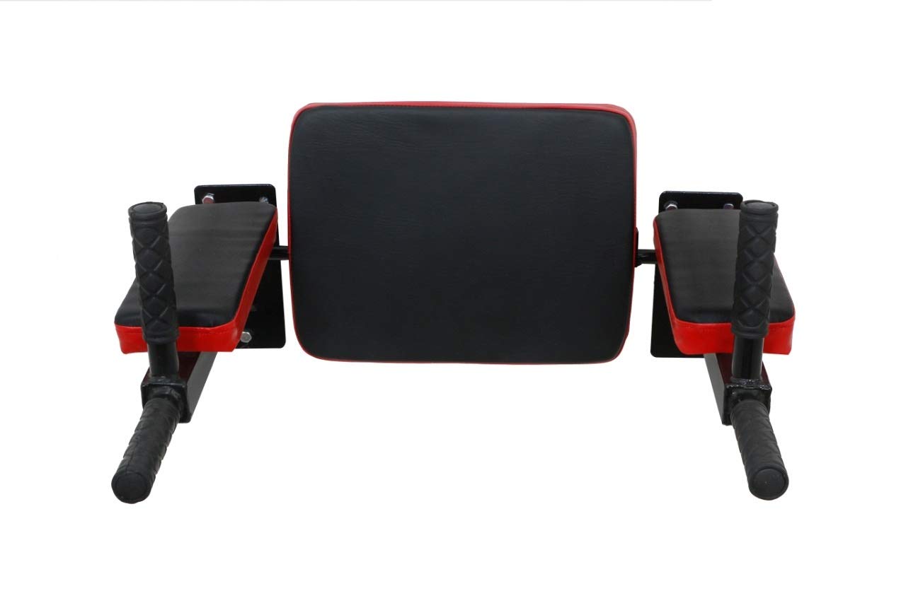 IBS Heavy Duty Dips Bars - for Wall mounting, 4 Handle Bars with Padding on The Back and arms - dip Bars, Dipper Stations