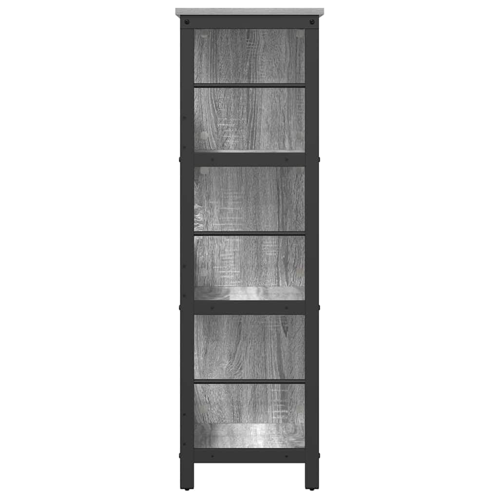 Estantería para madera (102 x 32 x 104,5 cm), color gris