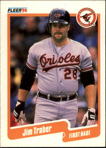 Amazon.com: 1990 Fleer Baseball Card #193 Jim Traber