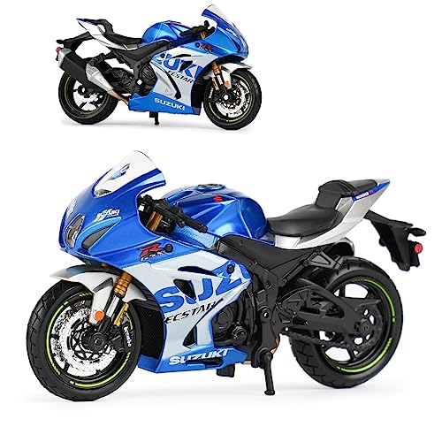 Modelo de motocicleta de carrera 1:18 Suzuki GSX-R1000 R miniatura 1
