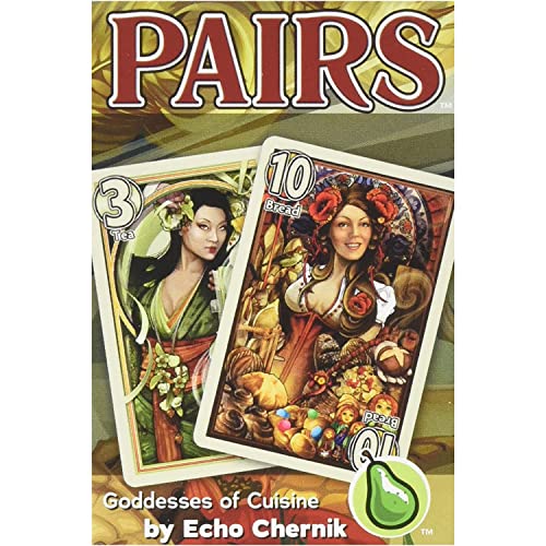Cheapass Games Pairs: Goddesses of Cuisine - Themed Press Your Luck Card Game, Greater Than Games, Age 12+, 3-6 Players