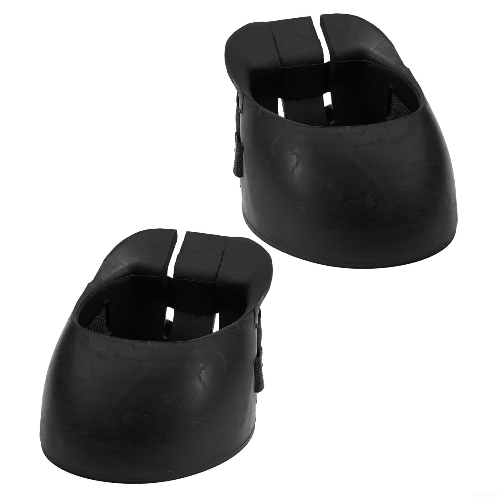 Lot de 2 paires de chaussures de protection pour cheval en caoutchouc antidérapant Tailles S M L XL (L)