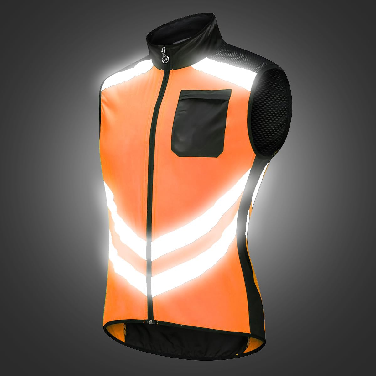 Chaleco de ciclismo de verano para hombre reflectante plegable deportivo para correr ultraligero transpirable corto para montar a caballo impermeable cortavientos sin mangas