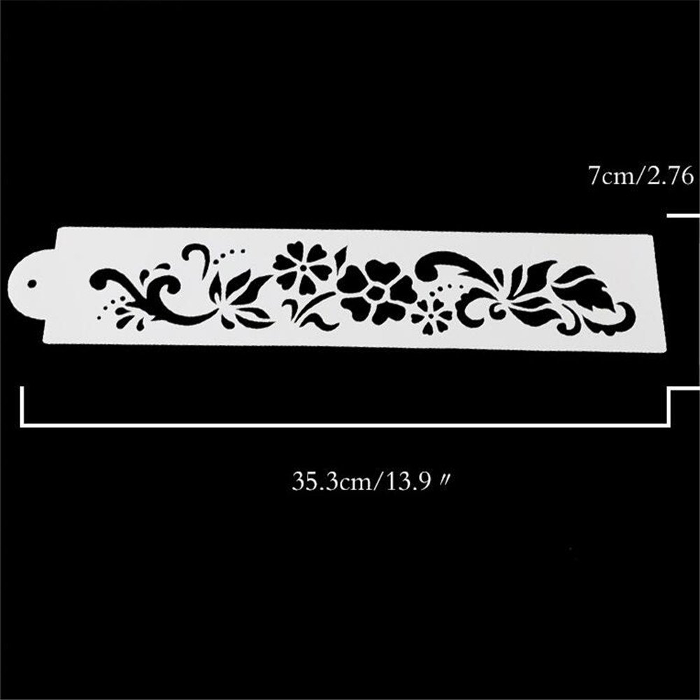 Healifty 9Pcs Stencil di Fiori Misti per Dipingere Modelli di Pittura