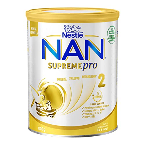 Nestlé Nan Supremepro 2 Latte di Proseguimento in Polvere da 6 mesi, Latta 800g