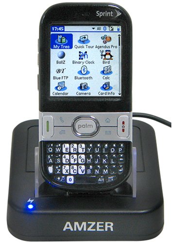 Amzer Desktop Cradle with Extra Battery Charging Slot for Palm Centro - Black