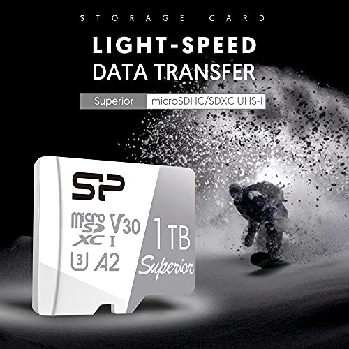 Image of Silicon Power 1TB Superior Micro SDXC UHS-I (U3) 4K A2,High Speed MicroSD Card with Adapter SU001TBSTXDA2V20AC