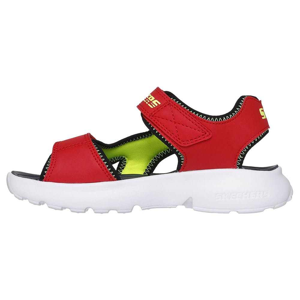 SKECHERS RAZOR SPLASH Aqua Budddies - Sandalias para niños, color rojo 406513L-RDBK 27,5 EU