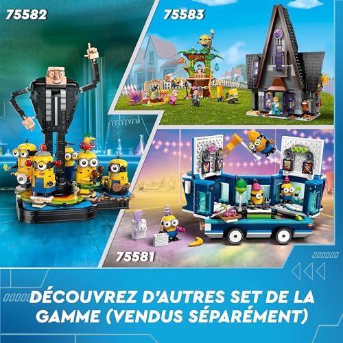 LEGO Moi, Moche et Méchant 4 Les Minions et la Voiture-Banane - Loisir Créatif Enfants - Set de Jeu du Film - Jouet Interactif pour Garçons et Filles dès 6 Ans - Jeu de Rôle 75580