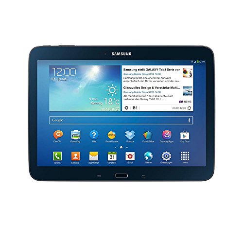 Samsung Galaxy Tab 3 25,7 cm (10,1 Zoll) Tablet (Intel Atom Z2560, 1,6GHz, 1GB RAM, 16GB interner Speicher, 3,2 Megapixel Kamera, WiFi, Android 4.2) schwarz