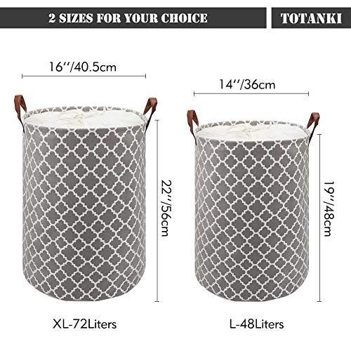 TOTANKI Cesto Portabiancheria Grande 72L con