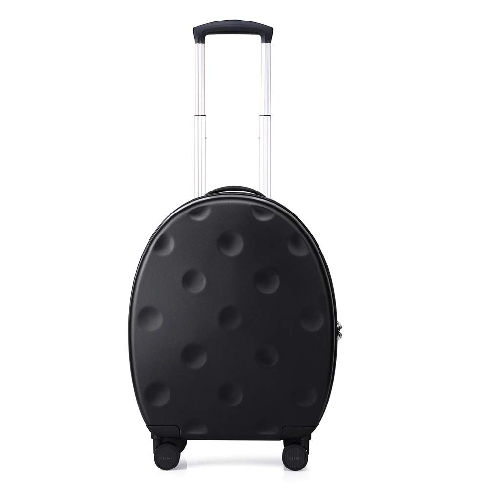 ZHANGQIANG Carry On Luggage Lightweight PC 4 Wheel Spinner Suitcase Hard Cabin Travel Case Hand Luggage For Easyjet British Airways Ryanair (Color : Black, Size : 46.3 * 21.6 * 57.3CM)