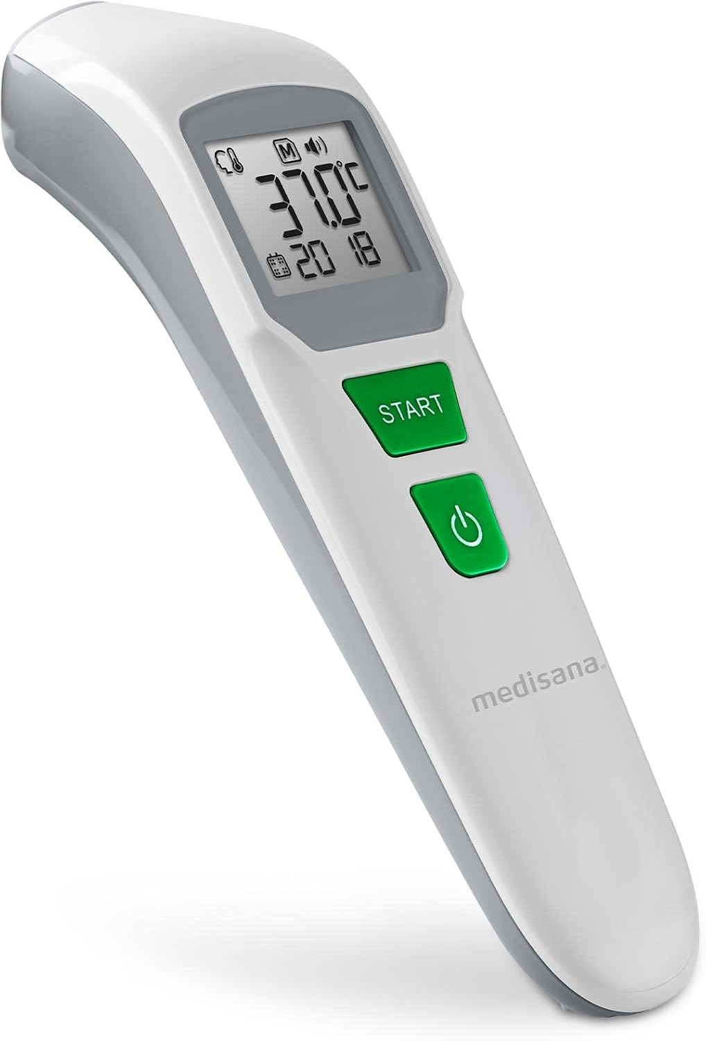medisana TM 760 Digital Forehead Thermometer Medical Thermometer for Babies, Children and Adults with Visual Fever Alarm, Memory Function and Liquid Measurement