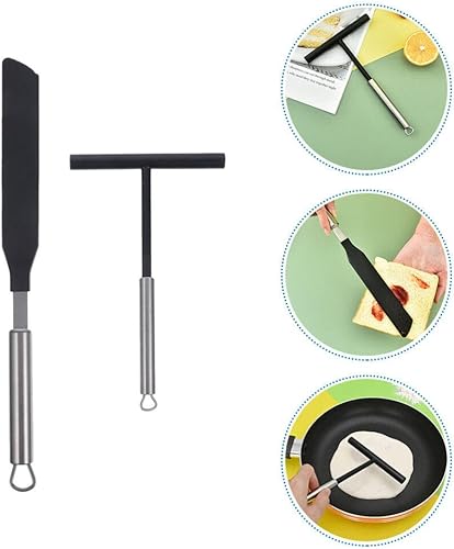 Miniatura 3 de Luxshiny 1 Unidades Pancake Fruit Tool Pancake Spreader Crepe Espátula para el hogar Escobilla para el hogar Horno de pizza Crepé Herramienta para