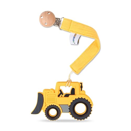 Miniatura 10 de Juguete mordedor de silicona de grado alimenticio para bebés con soporte para chupete, juguetes de alivio del dolor de dentición para niños y niñas,