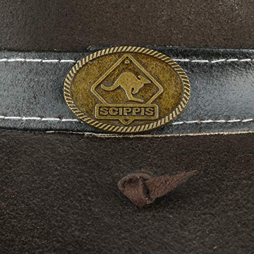 Scippis - Lederen hoed Concho - Brown, S/55-56cm