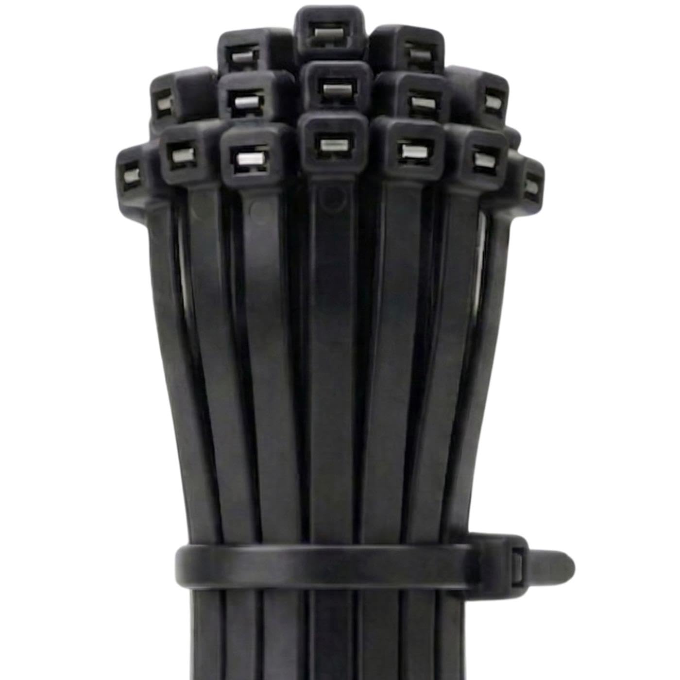 Lumonic 100 Fascette Nere 290x4,5mm Con Linguetta Metallica | Resistenti UV E Intemperie PA6.6 40kg - 2