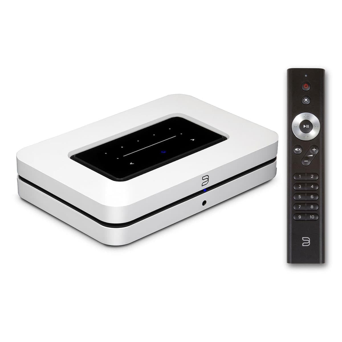 Bluesound Node (N130) + RC1 Remote Combo Bundle (White)