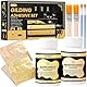 Blattgold Kleber Set, TUFINEIN 100ml Vergoldung Kleber und 100ml Schutzlack, Blattgold und Champagner Blattgold Vergolden Kit, Möbel & Handwerk Dekoration, Kunst Malerei, DIY Dekorative Malerei
