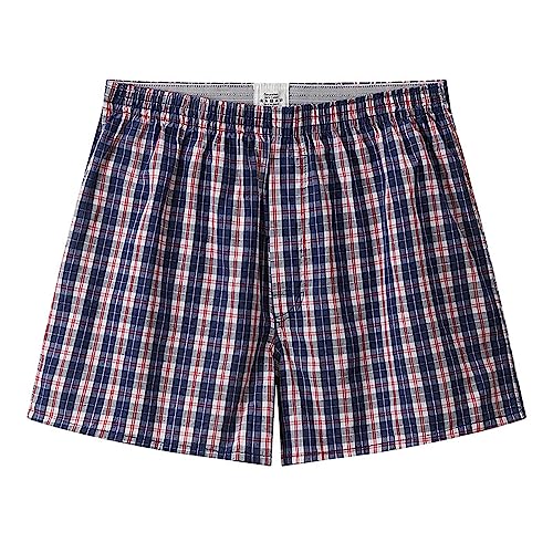Albornoz para mujer y hombre con estampado de cuadros, estilo holgado, talla grande, cuatro estaciones, transpirable, pijama para hombre, pantalones cortos de pijama divertidos, pijama para hombre