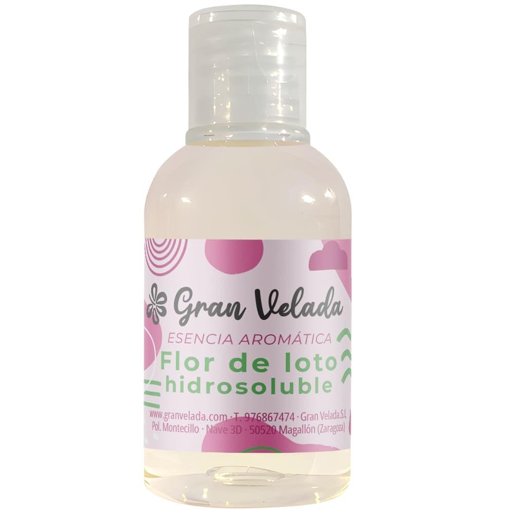 Gran Velada - Duftöl Wasserlösliche Lotusblüte 1000 ml | Aromatisches Parfumöl für Raumdüfte, Seifen & Kosmetik, Florale Duftnote mit Jasmin und Violette, Hochkonzentriert und Erfrischend