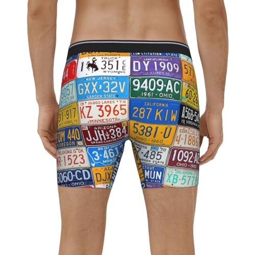 Leopard Zebra Animal Print Men's Extended Length Boxer Briefs Breathable Soft Underwear for men4