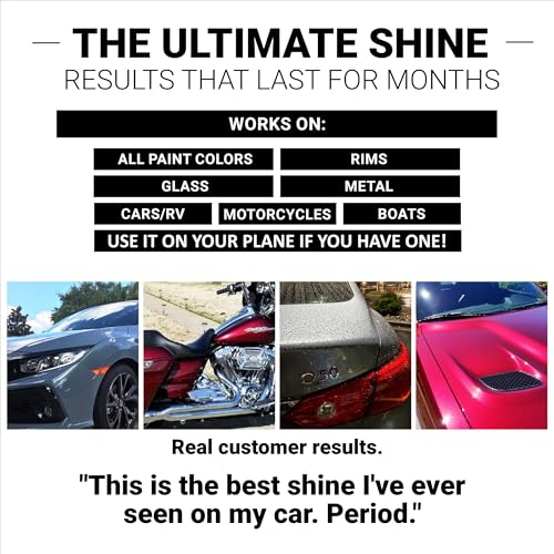 Image of CAR GUYS Liquid Wax | Advanced Car Wax | Superior Protection with a Carnauba Shine | For all Paint Colors and Excellent Black | 8 Oz Kit