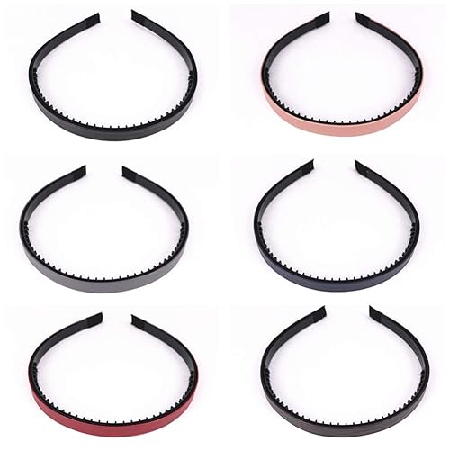 Miniatura 2 de Diadema de cuero delgada con lazos para el cabello, cierre de lazo para el cabello, bandas para el cabello con purpurina para mujeres y niñas