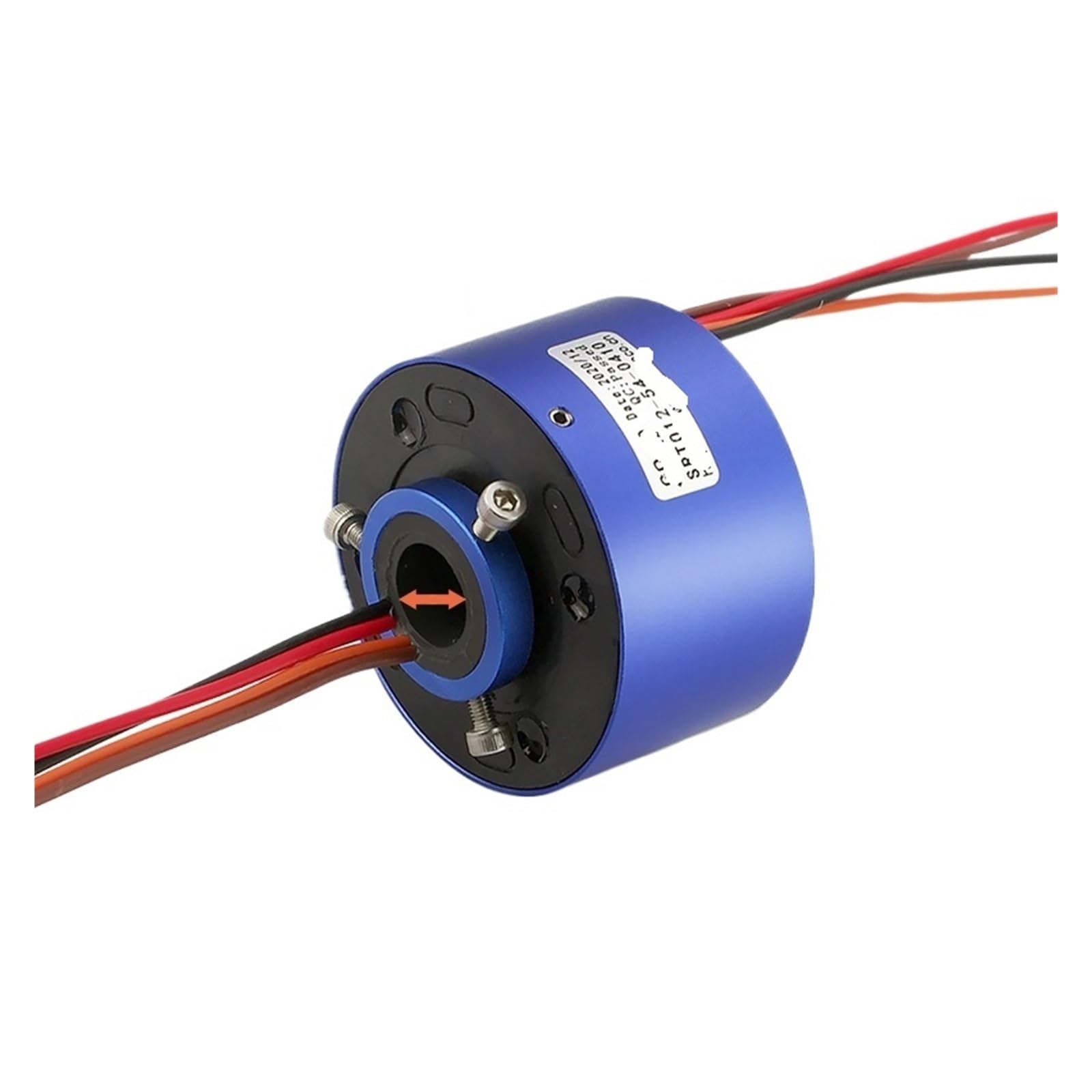 1 Pcs Ring Slip Ring 24612-way Collector Ring Conductive Ring Through Hole Slip Ring(Inner 12.7mm Outer 54mm - 4 Way 10A)