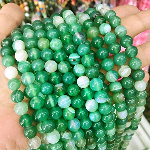 Natural Gemstone Stripes Lace Agate Beads, 8 mm 6 mm 4 mm, Polished and Matt