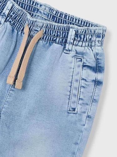 Mayoral Soft Denim Jogger Pants for Boys Bleach3