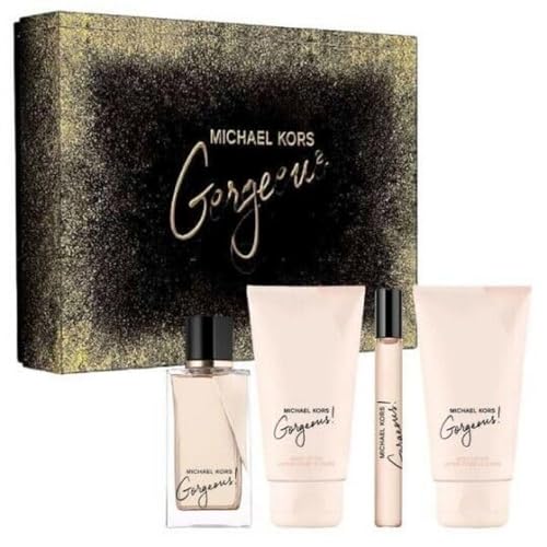 Michael Kors 850049716451 Gorgeous For Women - 4 Pc Gift Set 3.4Oz Edp Spray cover