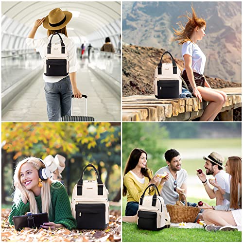 Image of LOVEVOOK Mini Backpack for Women Stylish Waterproof Backpack Purse with USB Port, Cute Daypack for College Travel Party