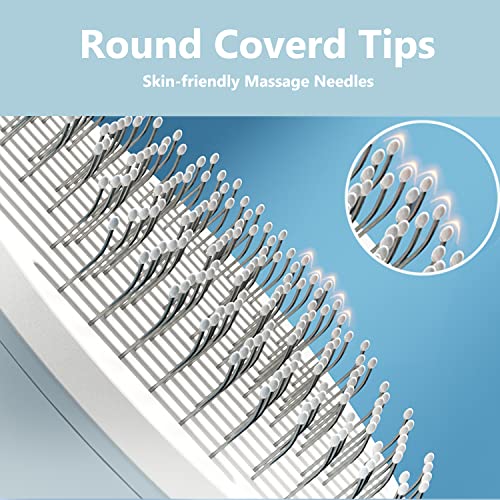 Cat Brush For Shedding-Cat Brushes For Indoor Cats Long Short Hair-Cat Grooming Brush For Massages Cat Comb Pet Slicker Brush-Removes Tangles, Mats, And Loose Hair-Blue #TOP4