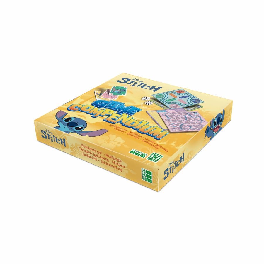 Shuffle Game Compendium - Disney Stitch, Yellow, 26.9 x 4.9 x 0.1 cm - Image 3