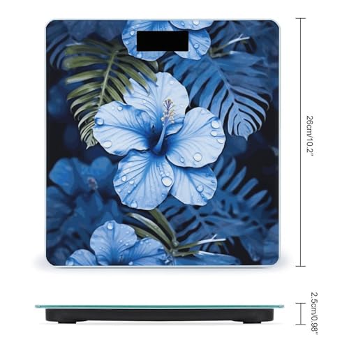Báscula Digital de Baño Blue Flower Tropical miniatura 2